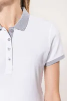 Tricou polo damă Kariban Two-tone Piqué personalizat, pe model