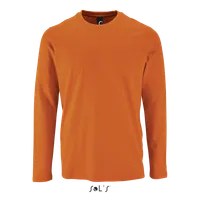 Tricou cu mânecă lungă bărbați SOL'S Imperial Lsl personalizat, portocaliu