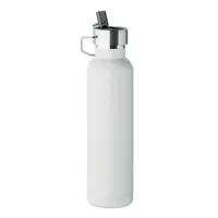 Sticlă cu perete dublu 660 ml personalizată, alb