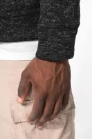 Jachetă bărbați Kariban Full Zip Heather personalizată, pe model
