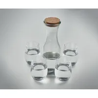 Set din sticlă reciclată personalizat, vedere detaliu