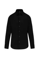 Cămașă bărbați Kariban Cotton/elastane personalizată, negru
