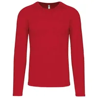 Tricou cu mânecă lungă bărbați Proact Adults Base Layer Sports personalizat, roșu