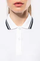 Tricou polo damă Kariban Ladie S Short-sleeved Poloshirt With Contrasting Piping personalizat, pe model