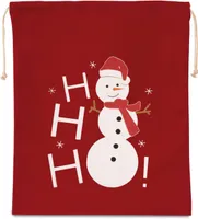 Geantă Kimood Cotton With Snowman Design And Drawcord Closure personalizată, roșu, în context