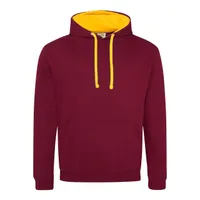 Hanorac unisex Just Hoods Varsity personalizat, roșu