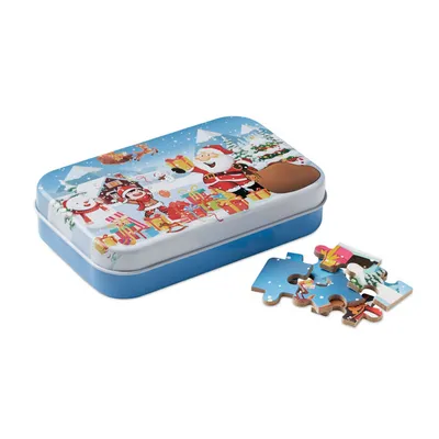 Puzzle de Crăciun din lemn personalizat