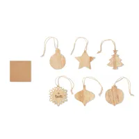Set de ornamente din lemn personalizat, vedere zona de personalizare