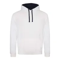Hanorac unisex Just Hoods Varsity personalizat, alb