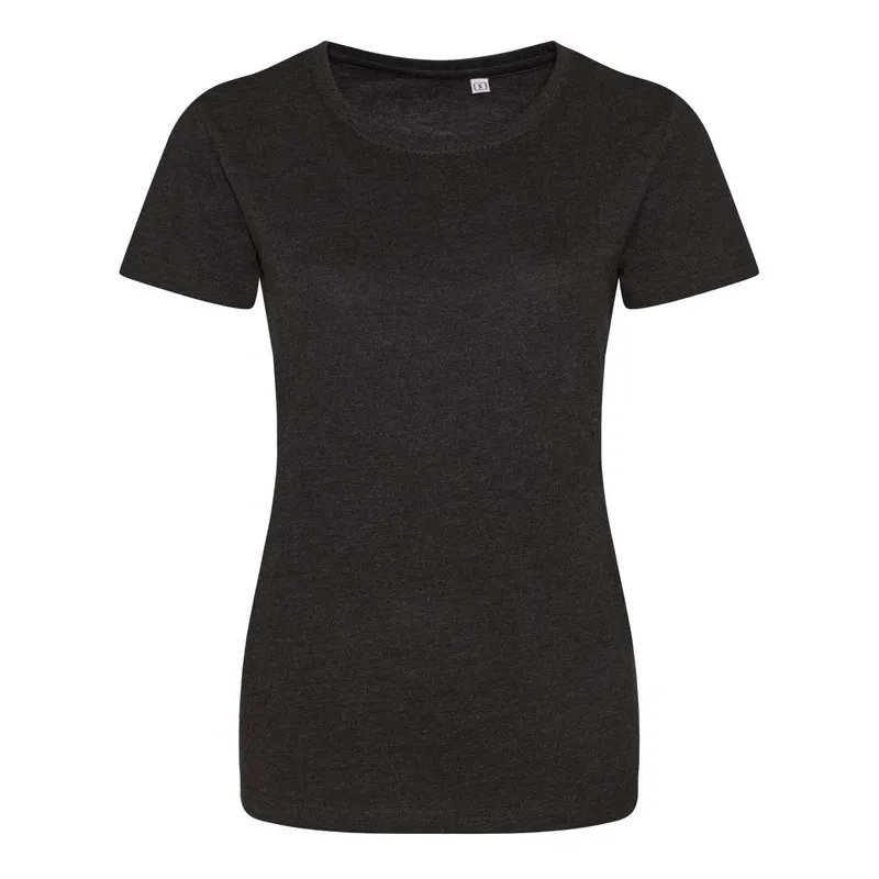 Tricou damă Just Ts Tri-blend T personalizat, negru