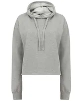 Bluză damă SF Clothing Cropped Slounge Hoody personalizată, gri