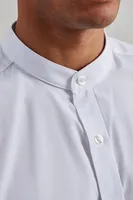 Cămașă unisex Premier Banded Collar Grandad personalizată, pe model