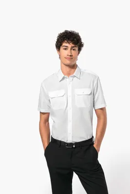 Cămașă bărbați Kariban Short-sleeved Pilot personalizată