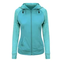 Articol sport damă Just Cool Cool Contrast Zoodie personalizat, verde
