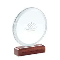 Placheta de premiere rotundă personalizată, vedere zona de personalizare
