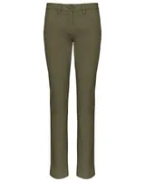 Pantaloni damă Kariban Chino Trousers personalizați, verde