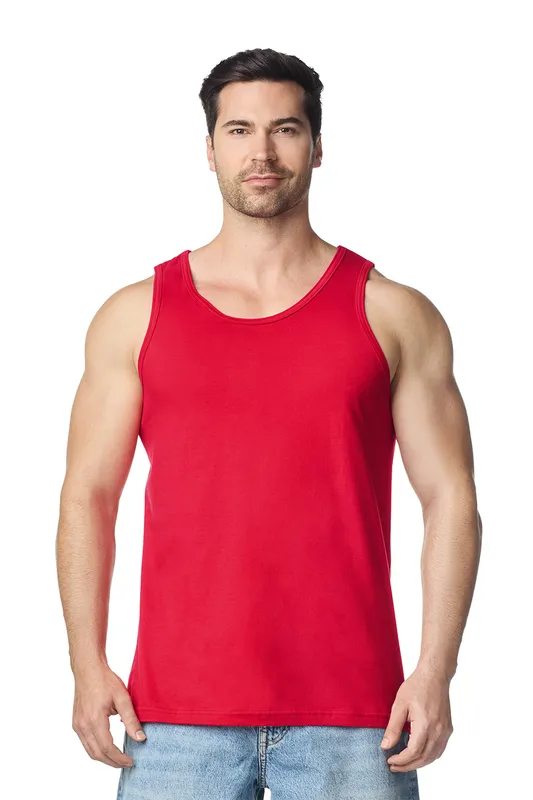 Tricou bărbați Gildan Softstyle™ Adult Tank Top personalizat, pe model