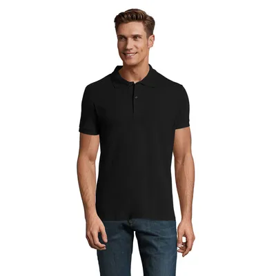 Polo PERFECT MEN 180g personalizat, black