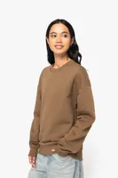 Bluză unisex Native Spirit Eco-friendly Oversized Crew Neck personalizată, pe model