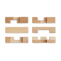 Puzzle de bambus brainteaser personalizat, vedere spate