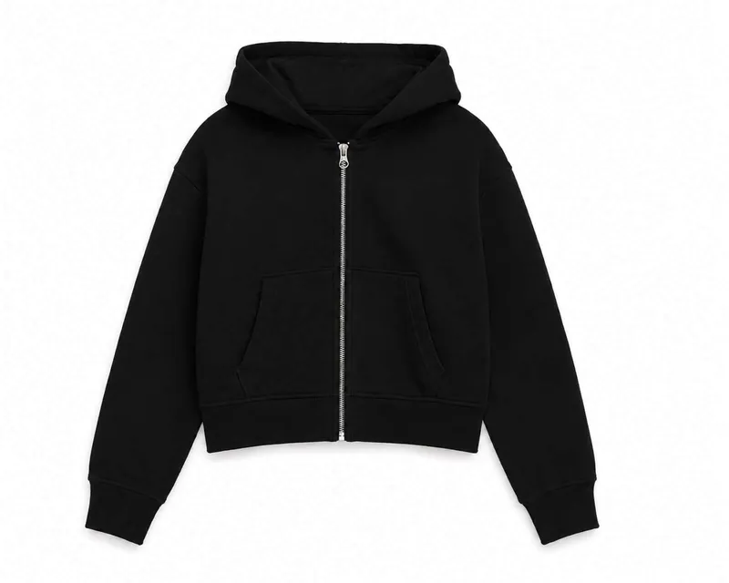Hanorac damă True Blanks Crop Zip