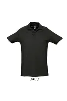 Tricou polo bărbați SOL'S Spring II Pique personalizat, negru