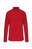Cămașă bărbați Kariban Cotton Poplin personalizată, roșu
