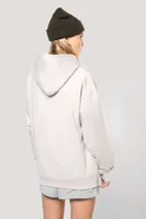 Hanorac unisex Kariban Oversized Fleece personalizat, pe model