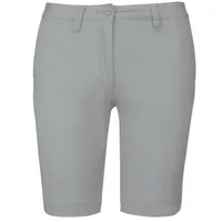 Pantaloni scurți damă Kariban Chino Bermuda Shorts personalizați, gri