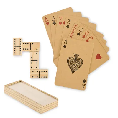 Set de domino și cărți personalizat