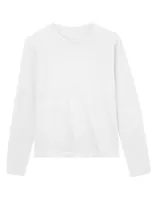 Tricou cu mânecă lungă damă True Blanks Regular personalizat, alb