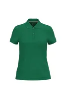 Tricou polo damă Kariban Short-sleeved personalizat, verde