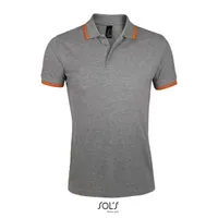 Tricou polo bărbați SOL'S Pasadena personalizat, gri