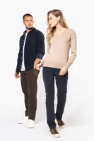 Pantaloni damă Kariban Chino Trousers personalizați, pe model