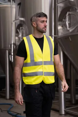 Vestă unisex Korntex Safety Functional Vest Hannover Four Reflective Stripes