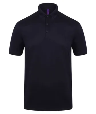 Tricou polo bărbați Henbury Slim Fit Stretch + Wicking Finish