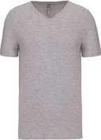 Tricou bărbați Kariban Short-sleeved V-neck personalizat, gri