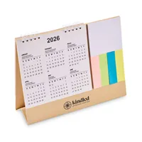 Calendar de birou cu memopad personalizat, vedere zona de personalizare
