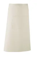 Șorț Premier Colours Collection Bar With Pocket personalizat, natural