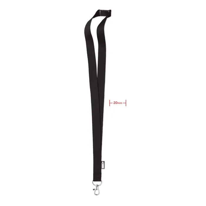 Lanyard din RPET cu carabină