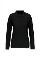 Tricou polo damă Designed To Work personalizat, negru