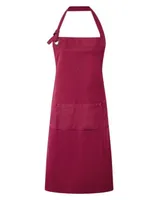 Șorț Premier Calibre Heavy Cotton Canvas Pocket personalizat, roșu