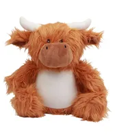 Mumbles Zippie Highland Cow personalizat, maro