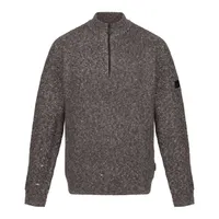 Bluză bărbați Regatta Solomon Zip-neck Knitted Pullover personalizată, gri