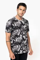 Tricou bărbați Kariban Short-sleeved Camo personalizat, pe model