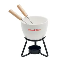 Set de fondue ceramică, 240 ml personalizat, vedere zona de personalizare
