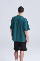 Tricou unisex Ecologie Arrow Recycled Heavy Oversize T personalizat, pe model